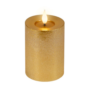 Lumineo Realistic LED Candle with Wax Pit