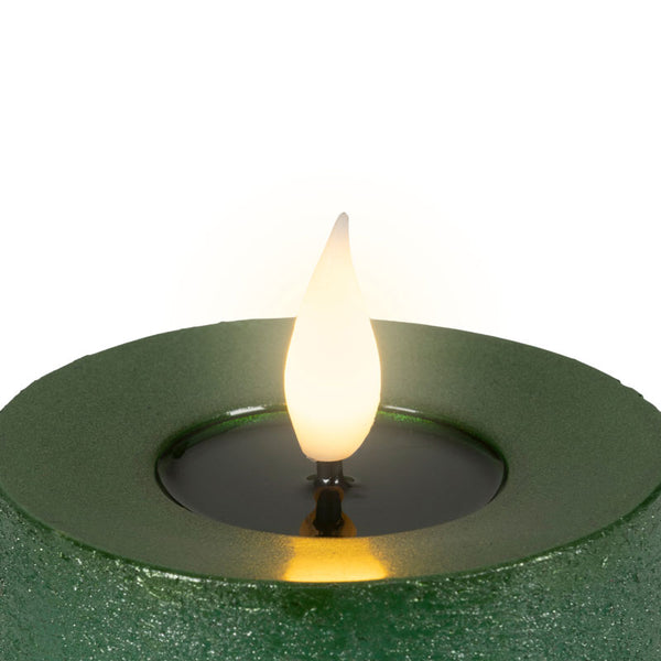 Lumineo Realistic LED Candle with Wax Pit