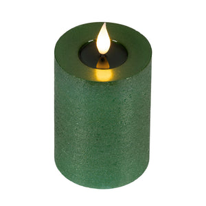 Lumineo Realistic LED Candle with Wax Pit
