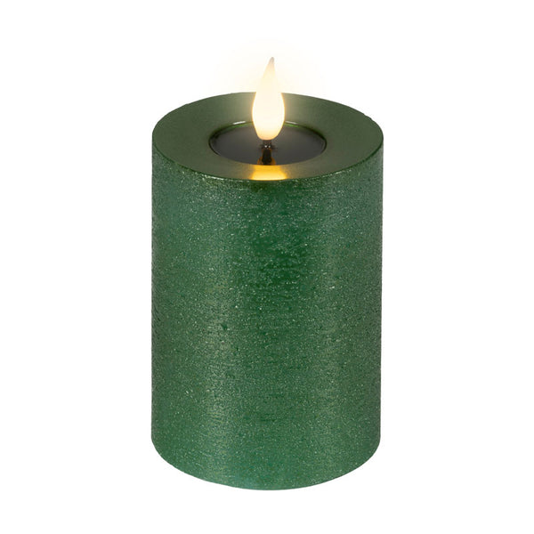 Lumineo Realistic LED Candle with Wax Pit