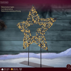 Lumineo Classic Warm LED Star on Stand