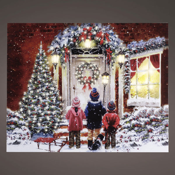 Lumineo LED Festive Front Door Canvas