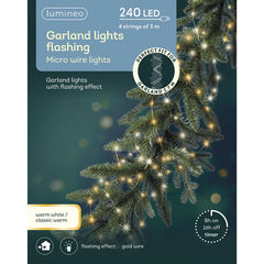 Lumineo Flashing Garland Micro Wire Lights