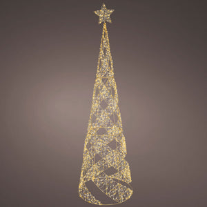 Lumineo Gold LED Cone Tree