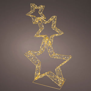 Lumineo Gold LED Star Stack