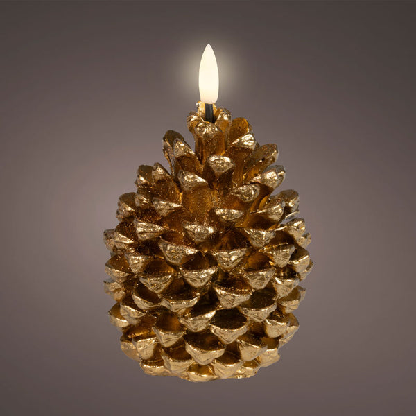 Lumineo LED Wax Pinecone Candle