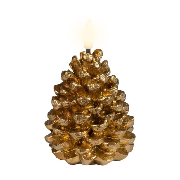 Lumineo LED Wax Pinecone Candle