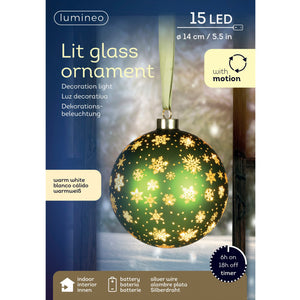 Lumineo Micro LED Rotating Green Ball