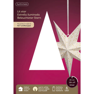 Lumineo Lit Paper Star