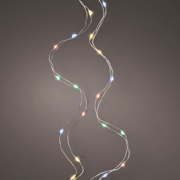 Lumineo Micro Wire String Lights multi coloured
