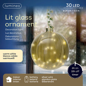 Lumineo Micro LED Misty Ball with Foliage Detail