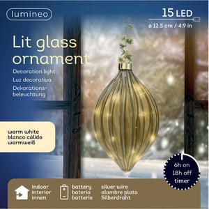 Lumineo Micro LED Misty Olive with Foliage Detail