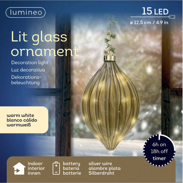 Lumineo Micro LED Misty Olive with Foliage Detail