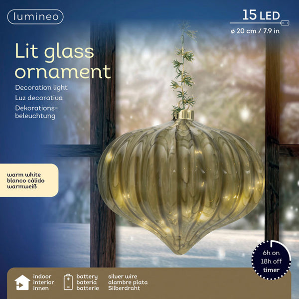 Lumineo Micro LED Misty Onion with Foliage Detail