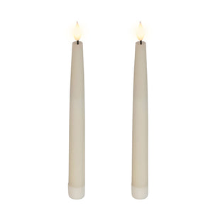 Lumineo Realistic LED Tapered Candle (Pack of 2)