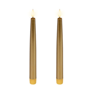 Lumineo Realistic LED Tapered Candle (Pack of 2)