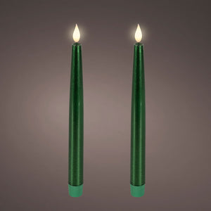 Lumineo Realistic LED Tapered Candle (Pack of 2)