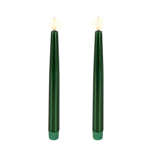 Lumineo Realistic LED Tapered Candle (Pack of 2)