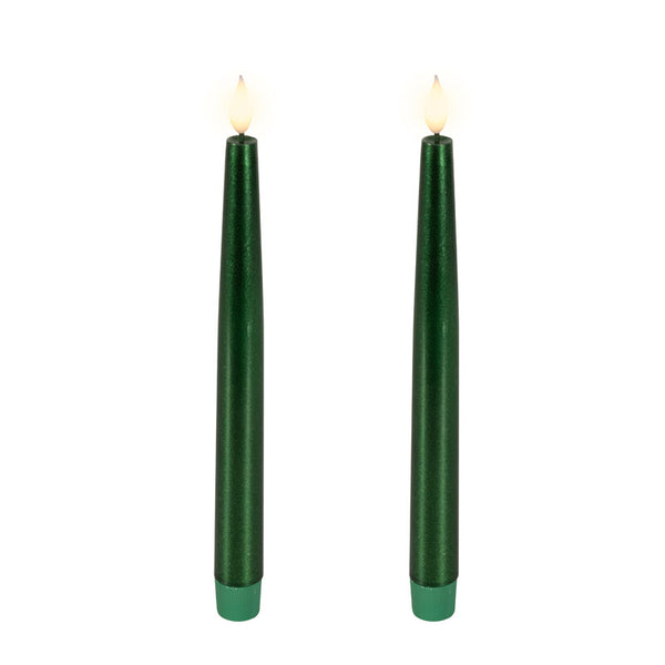 Lumineo Realistic LED Tapered Candle (Pack of 2)