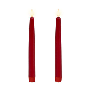 Lumineo Realistic LED Tapered Candle (Pack of 2)