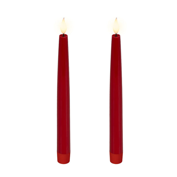 Lumineo Realistic LED Tapered Candle (Pack of 2)