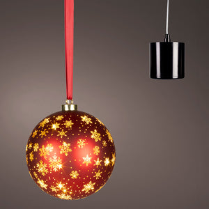 Lumineo Micro LED Rotating Christmas Red Ball