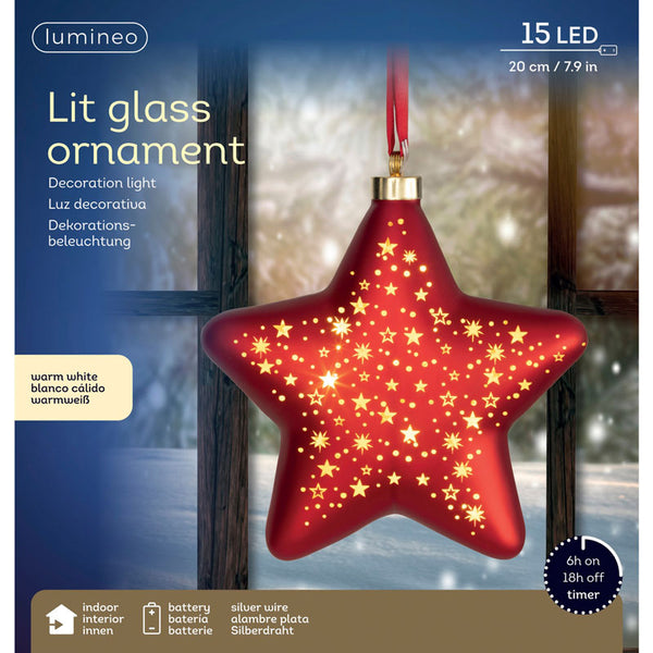 Lumineo Micro LED Christmas Red Star