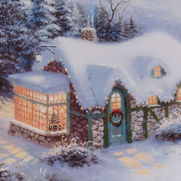 Lumineo LED Snowy Building Canvas (Assorted Designs)