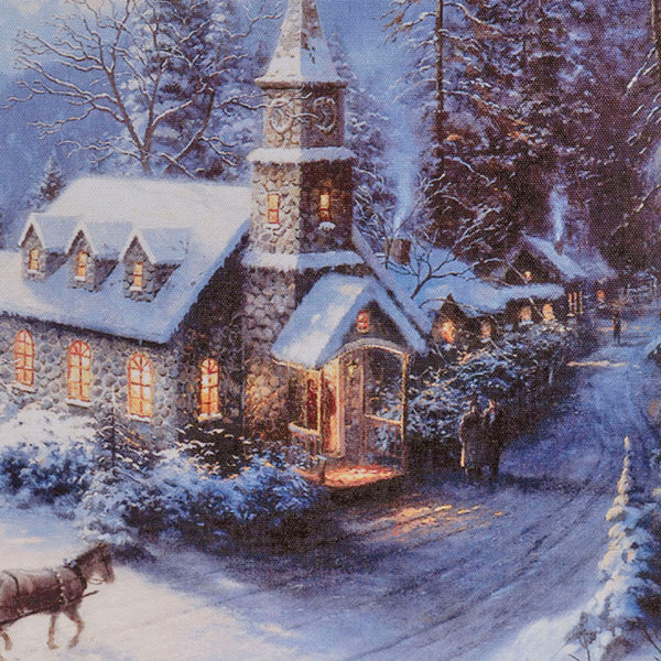 Lumineo LED Snowy Building Canvas (Assorted Designs)