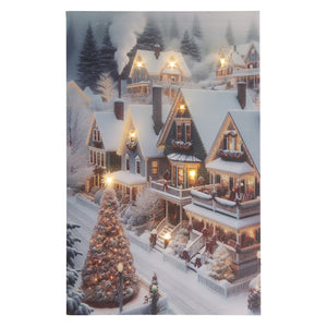 Lumineo LED Snowy Village Canvas (Assorted Designs)