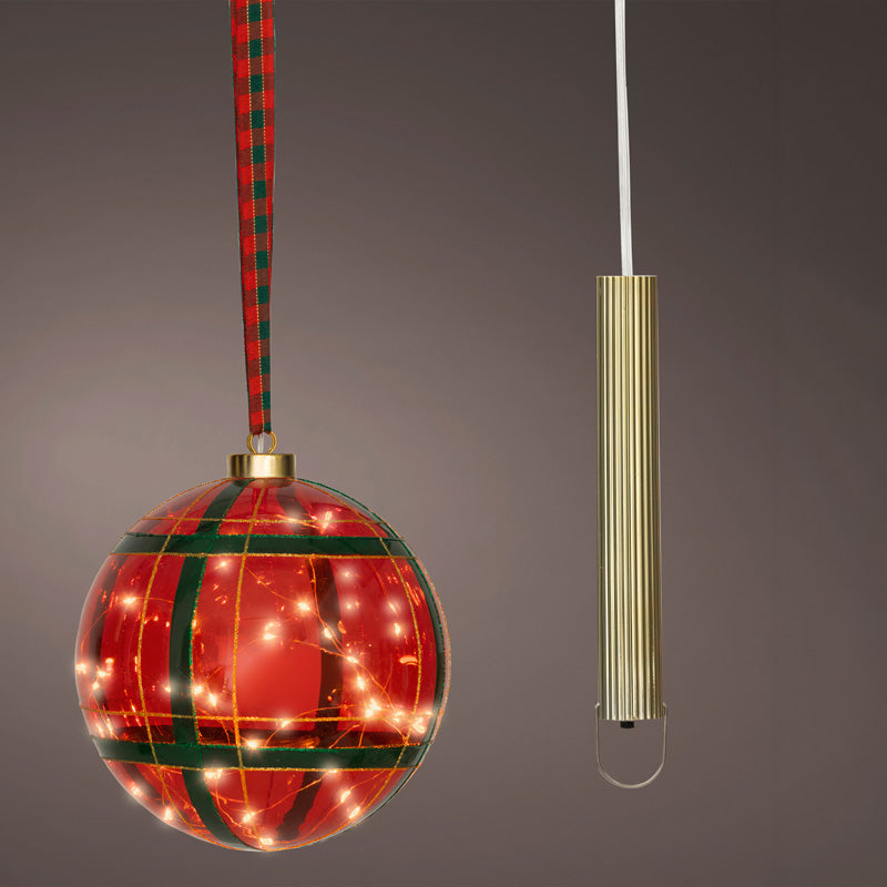 Lumineo Micro LED Hanging Tartan Ball