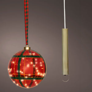 Lumineo Micro LED Hanging Tartan Ball