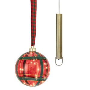 Lumineo Micro LED Hanging Tartan Ball