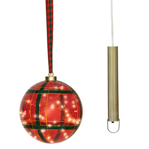 Lumineo Micro LED Hanging Tartan Ball