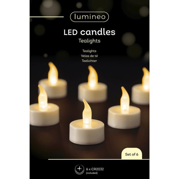 Lumineo LED Tealight Candles (Pack of 6)