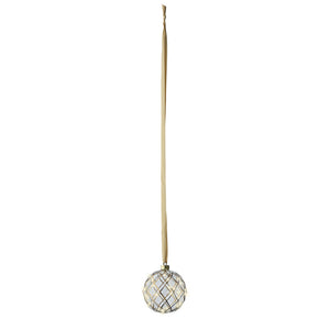 Lumineo Micro LED Hanging Transparent Checkered-Pattern Ball