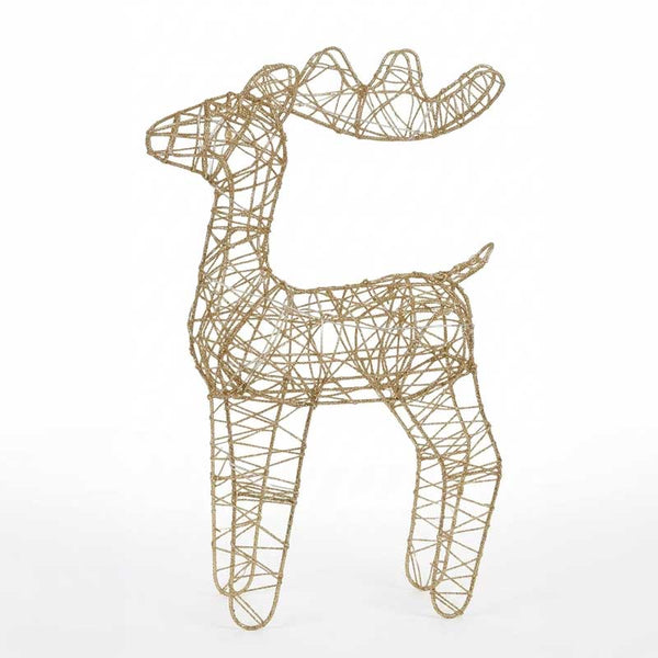 Lumineo Gold Glitter Micro LED Reindeer