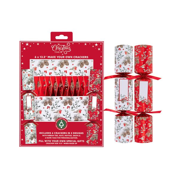 Make Your Own Red Robin Christmas Crackers