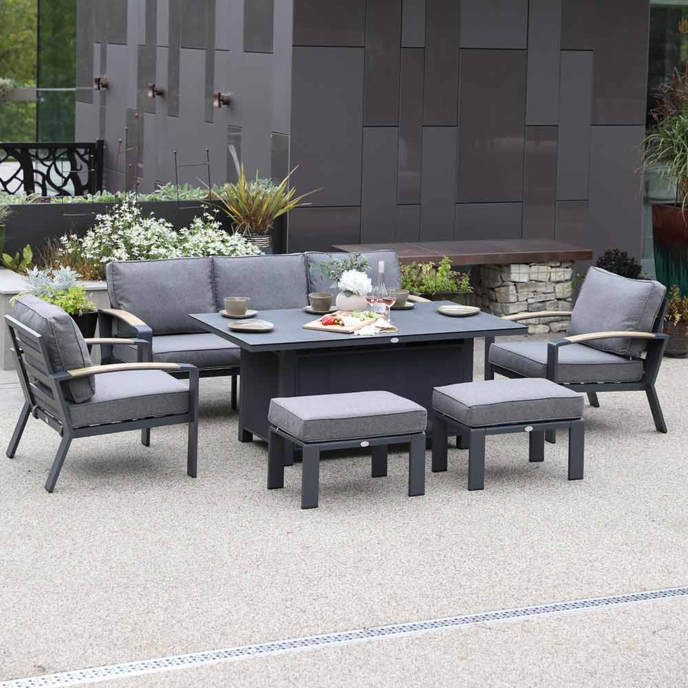 Supremo Modena Deluxe 3-Seat Sofa Lounge Set with Rectangular Table