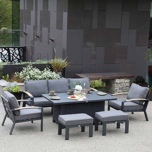 Supremo Modena Deluxe 3-Seat Sofa Lounge Set with Rectangular Table