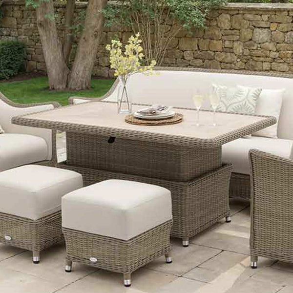 Bramblecrest Monte Carlo Rectangular Piston Adjustable Table