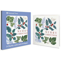 National Trust Foliage Charity Christmas Cards (Pack of 5)