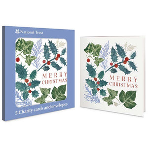 National Trust Foliage Charity Christmas Cards (Pack of 5)