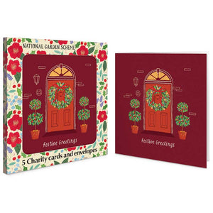 NGS Georgian Front Door Charity Christmas Cards (Pack of 5)
