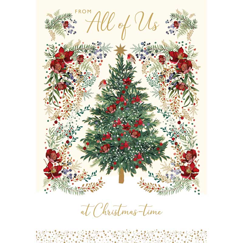 Nigel Quiney All Golden Leaf Christmas Card