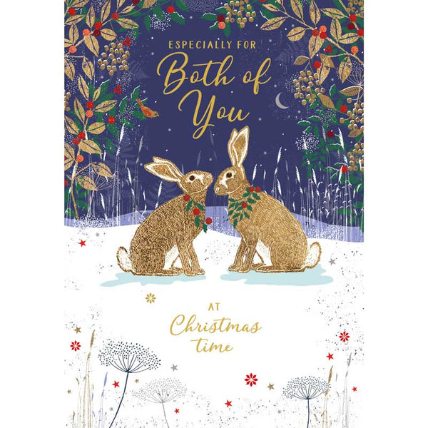 Nigel Quiney Both Of You Hares Christmas Card