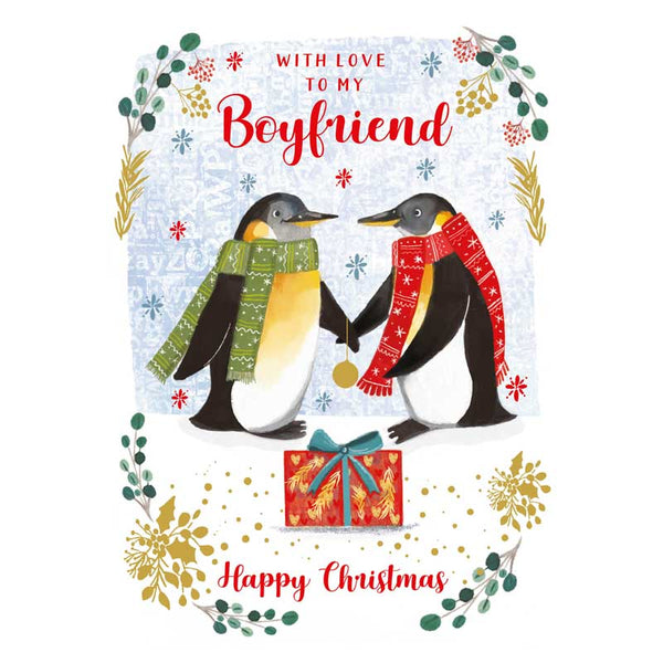 Nigel Quiney Boyfriend Penguin Christmas Card