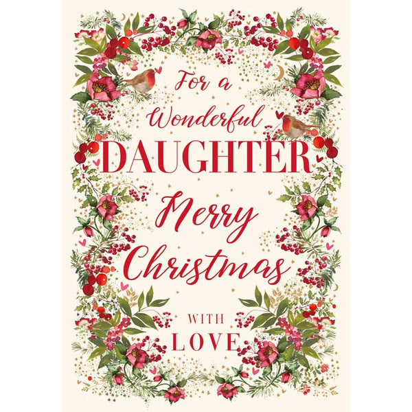 Nigel Quiney Daughter Floral Christmas Card