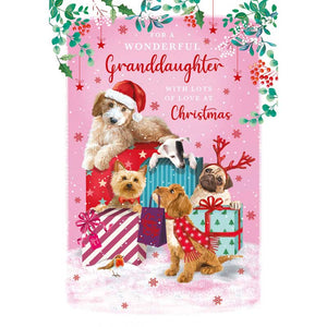 Nigel Quiney Granddaughter Paws & Presents Christmas Card