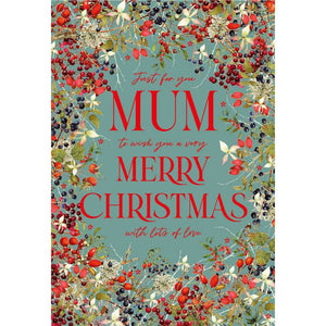 Nigel Quiney Mum Winter Berries Christmas Card